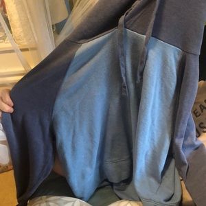 blue / darkish blue cropped hoodie